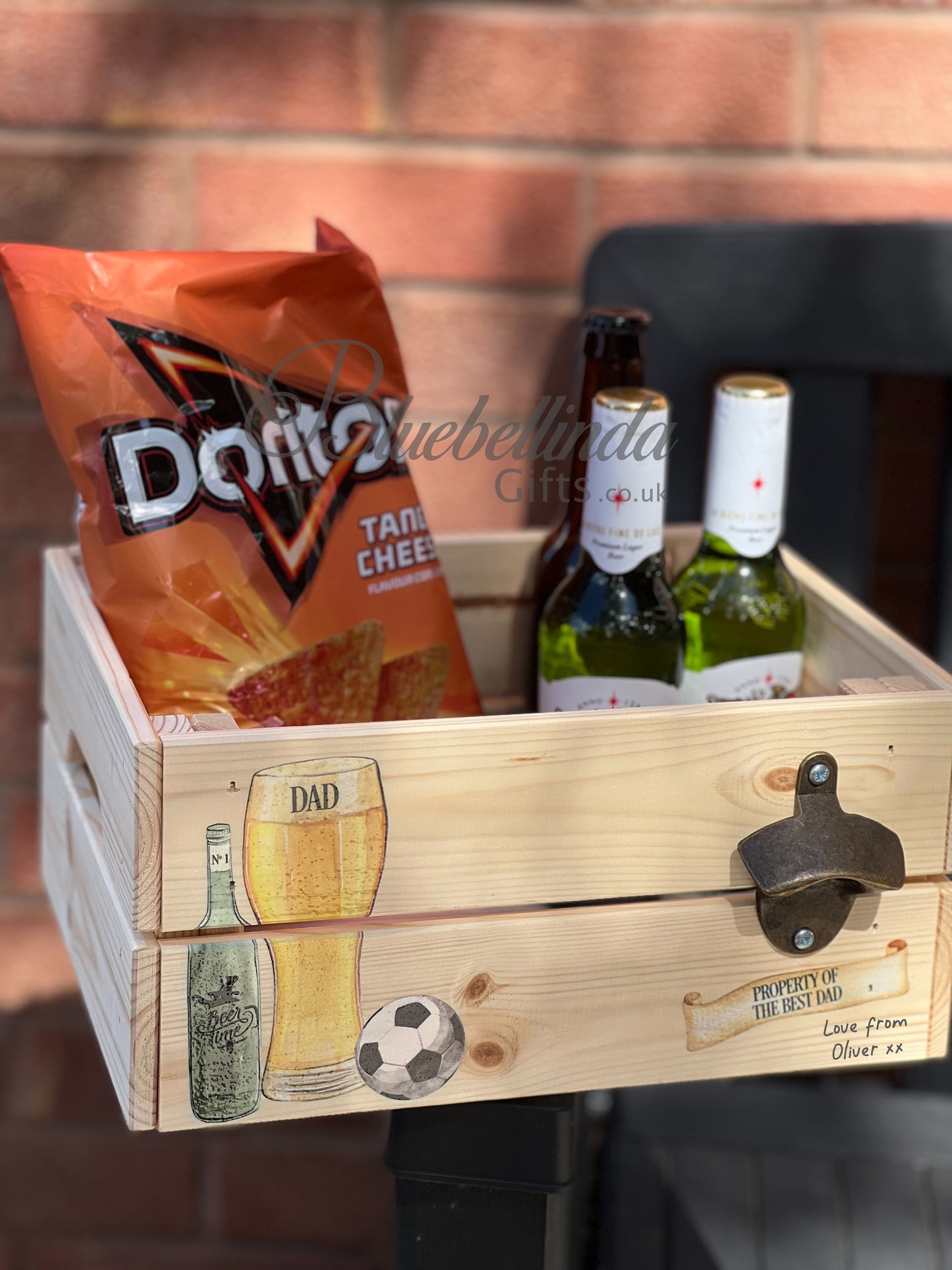 Personalised Bottle Opener Crate