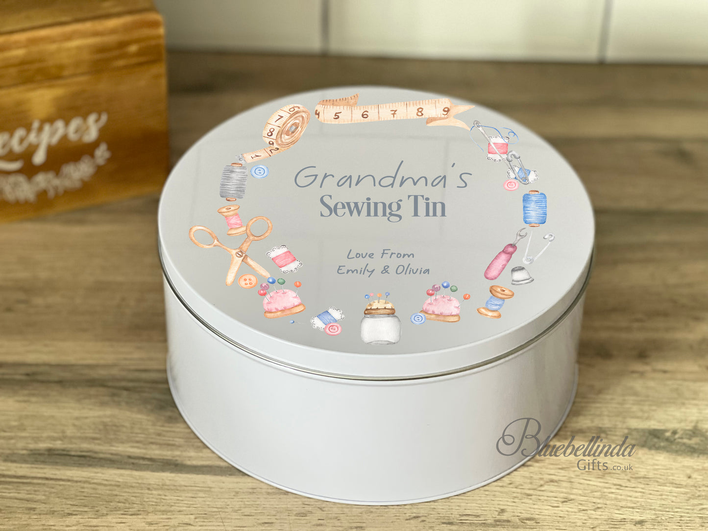 Personalised Sewing Tin