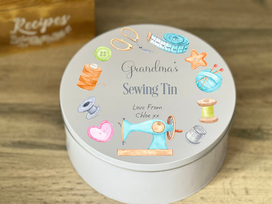 Personalised Sewing Tin