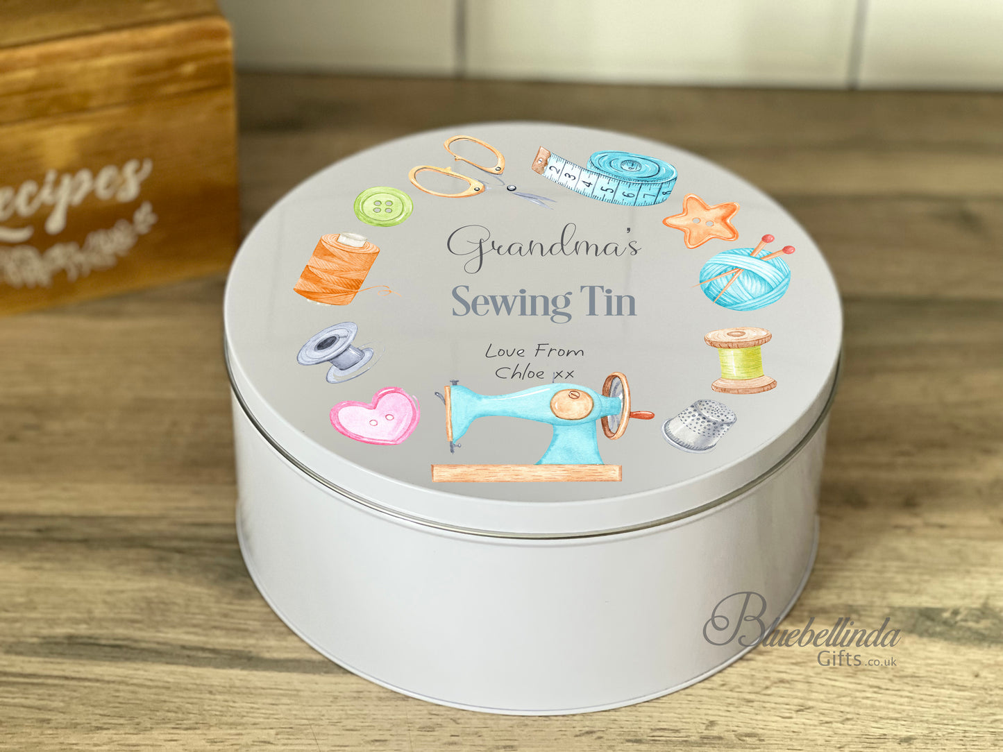 Personalised Sewing Tin