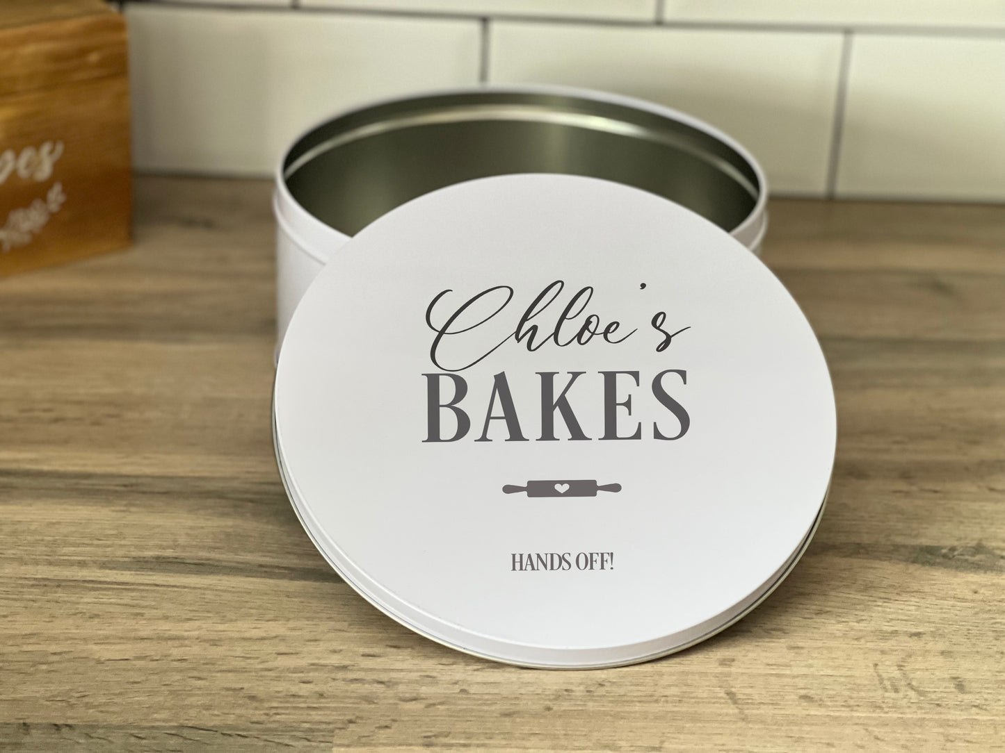 Personalised Elegant Cake Tin