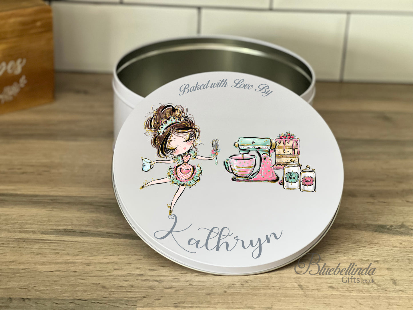 Personalised Dancing Girl Cake Tin