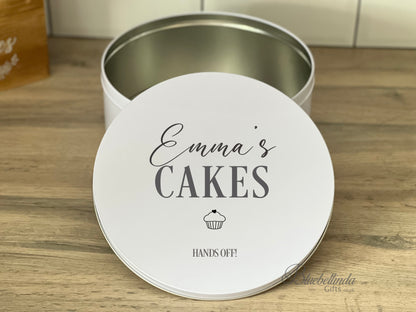 Personalised Elegant Cake Tin