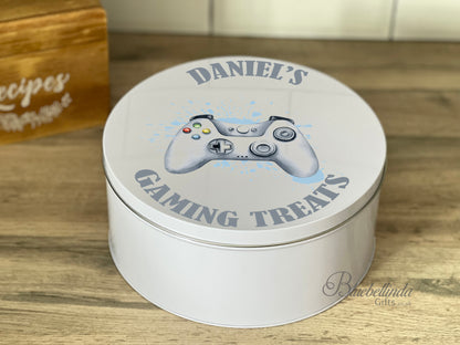 Personalised Gaming Controller Treat Tin