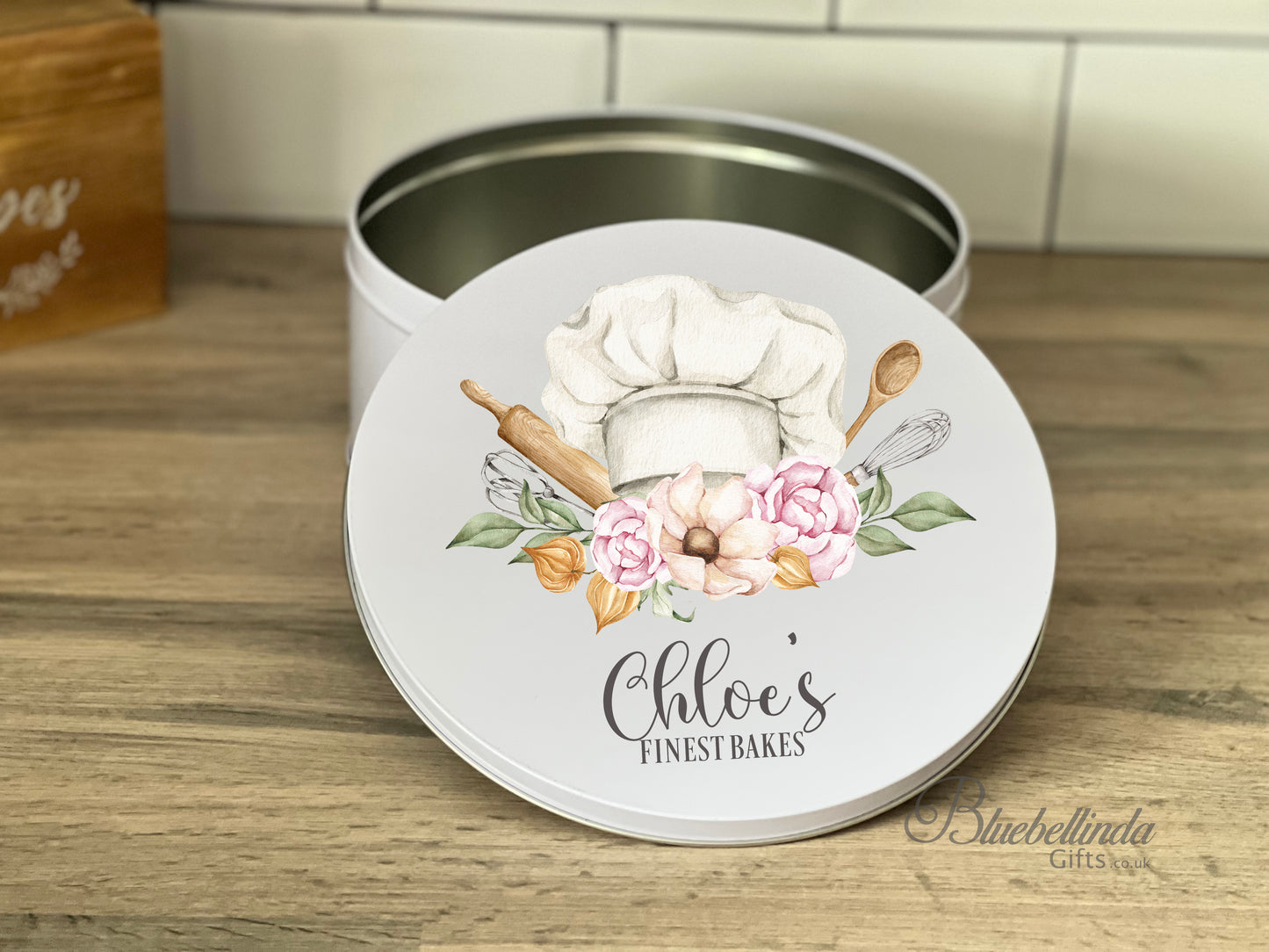 Personalised Chef Hat Cake Tin