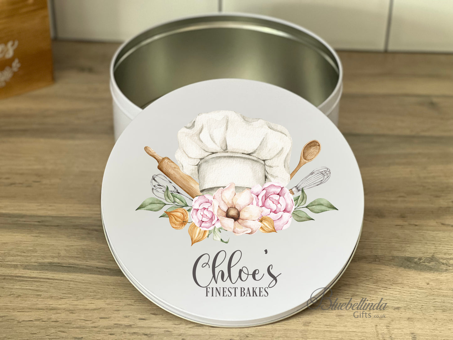 Personalised Chef Hat Cake Tin