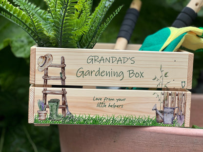 Personalised Gardening Crate Ladder