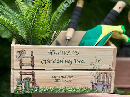 Personalised Gardening Crate Ladder