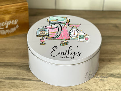 Personalised Mixer And Cake Tin