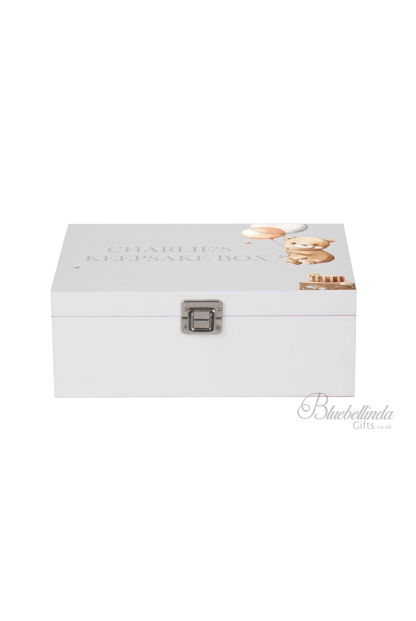 Teddy and Balloon Baby Keepsake Box