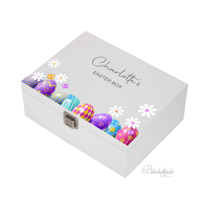 Personalised Floral Easter Egg Easter Box