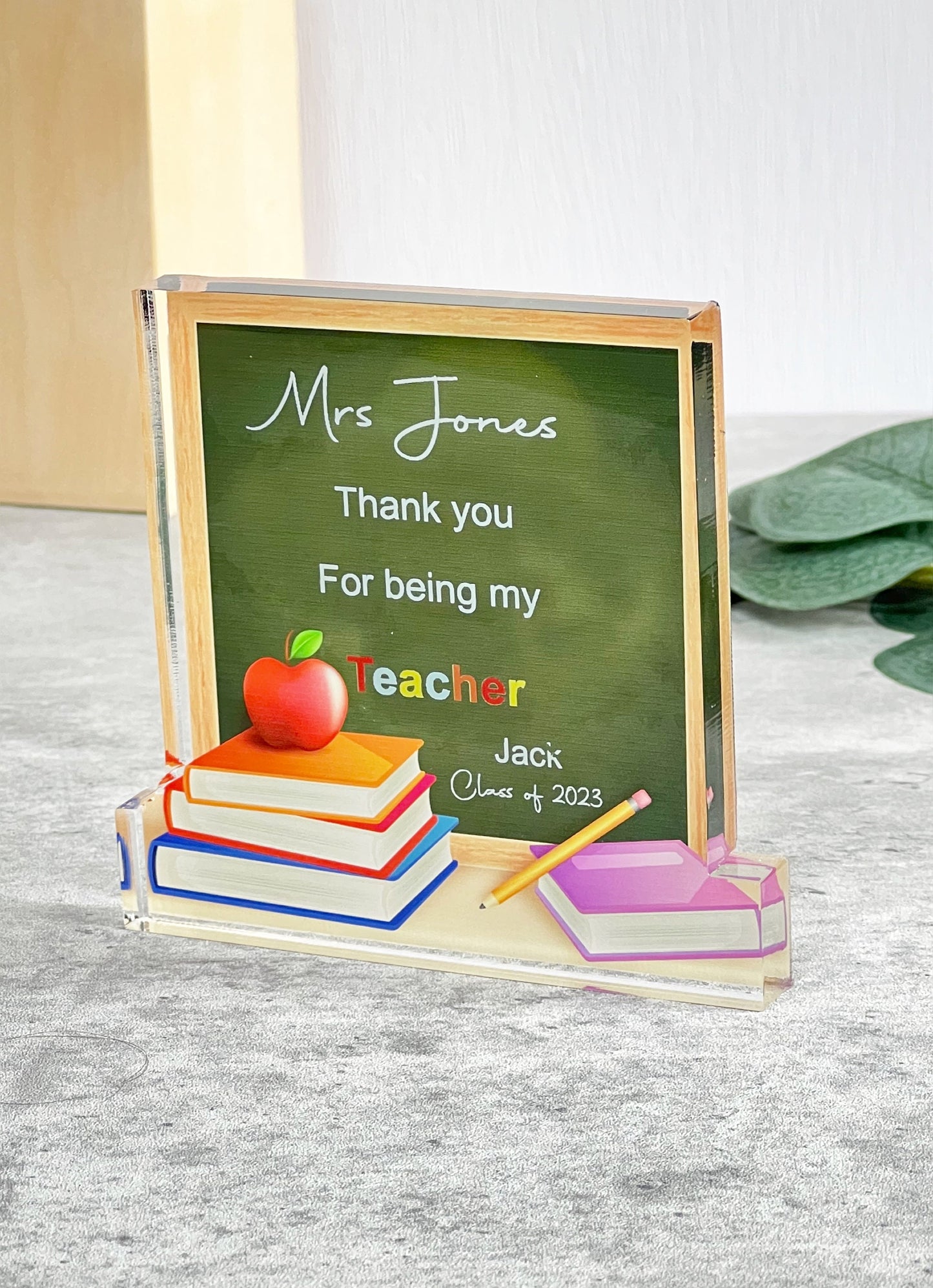 Personalised Chalkboard Teacher Gift