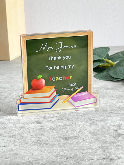 Personalised Chalkboard Teacher Gift