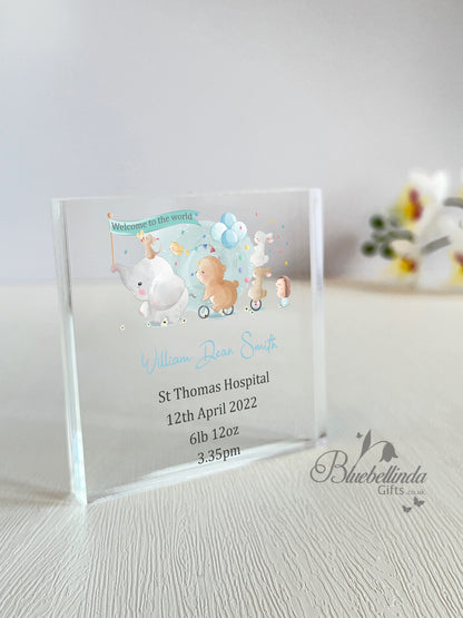 Personalised Animals Bicycle Acrylic Block