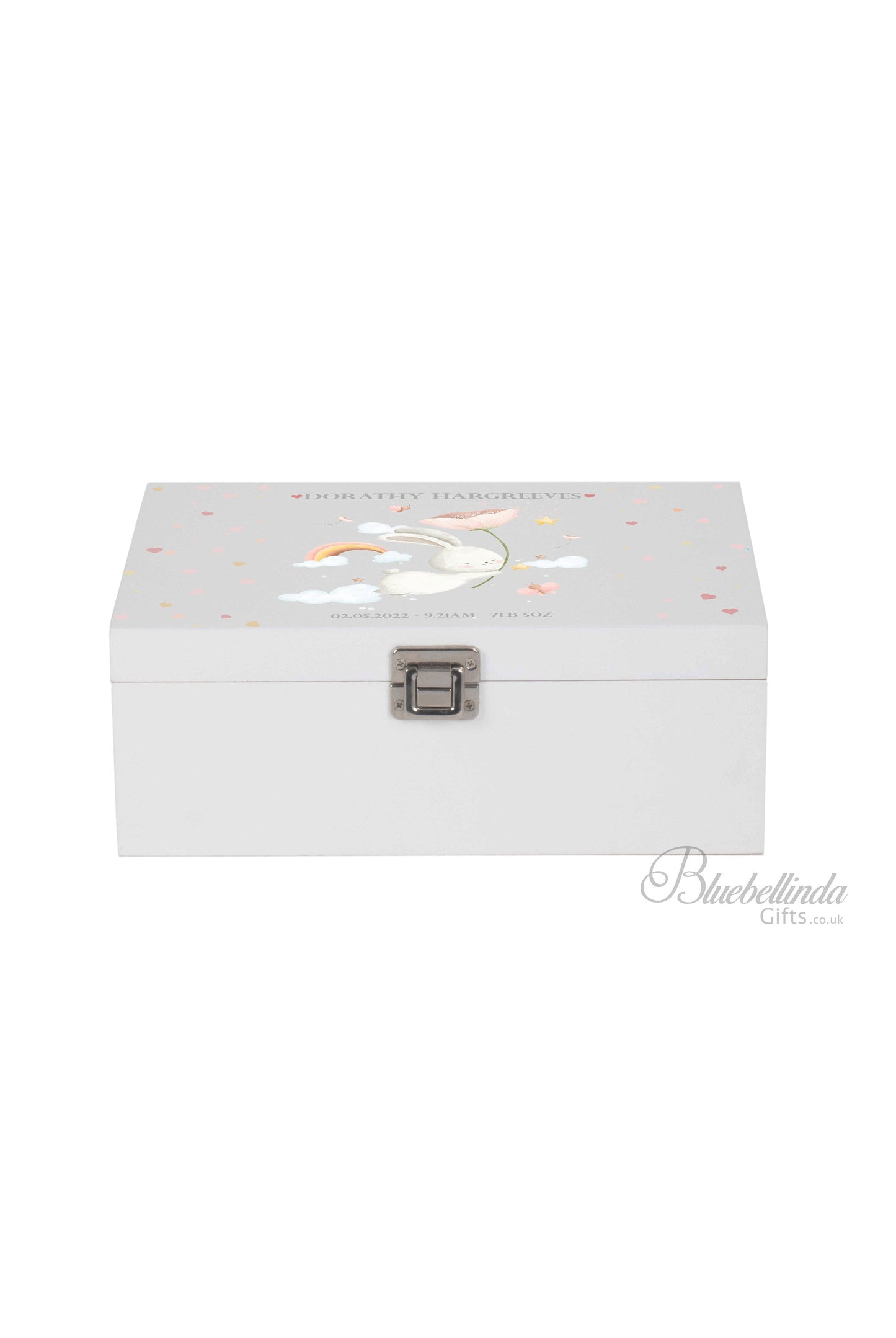 Rabbit Baby Keepsake Box Pink