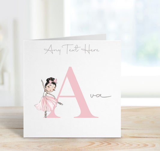 Personalised Ballerina Ballet Card