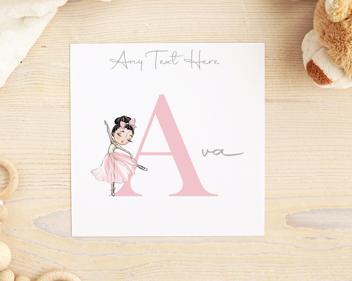 Personalised Ballerina Ballet Card