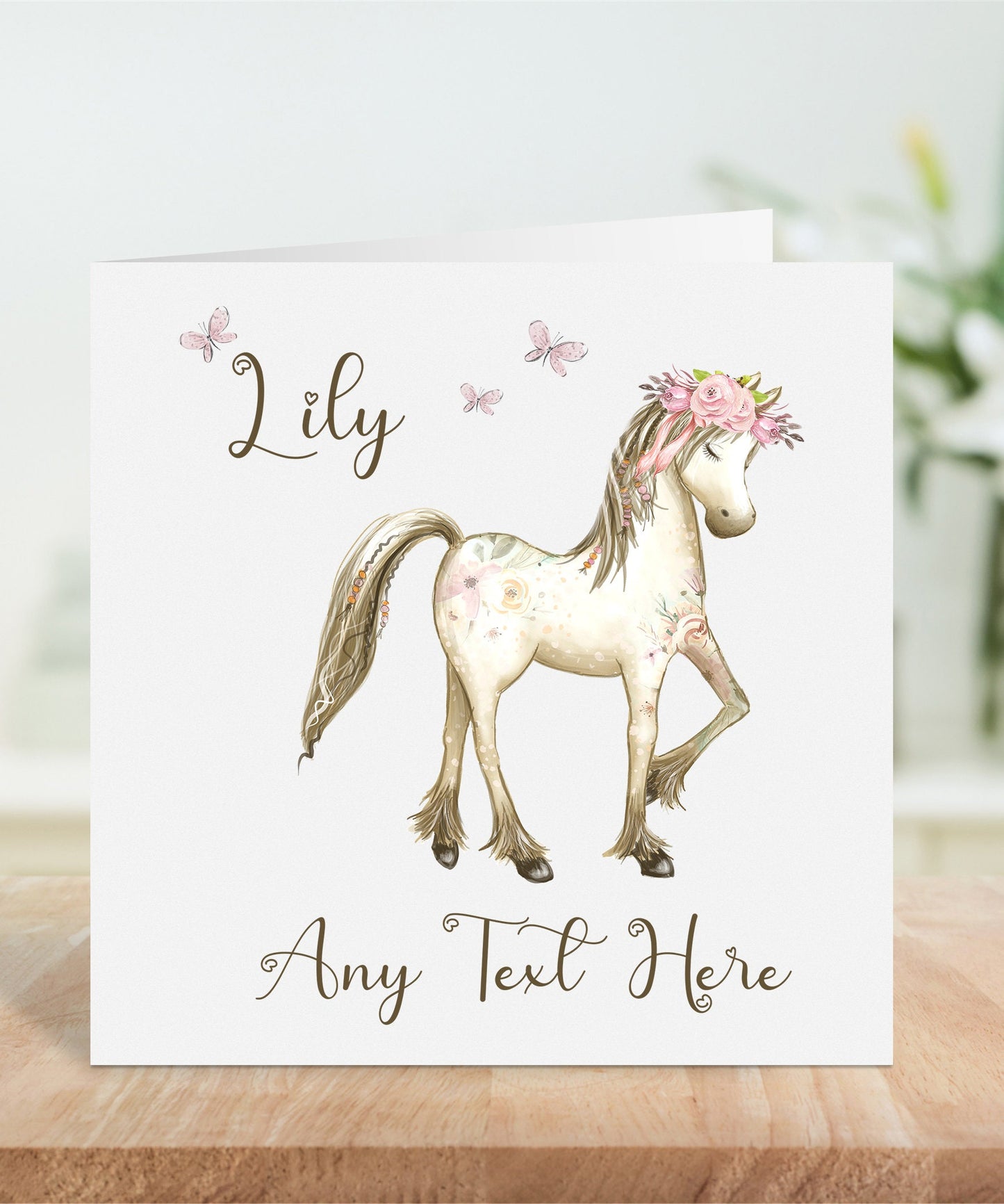 Personalised Horse Pony Card