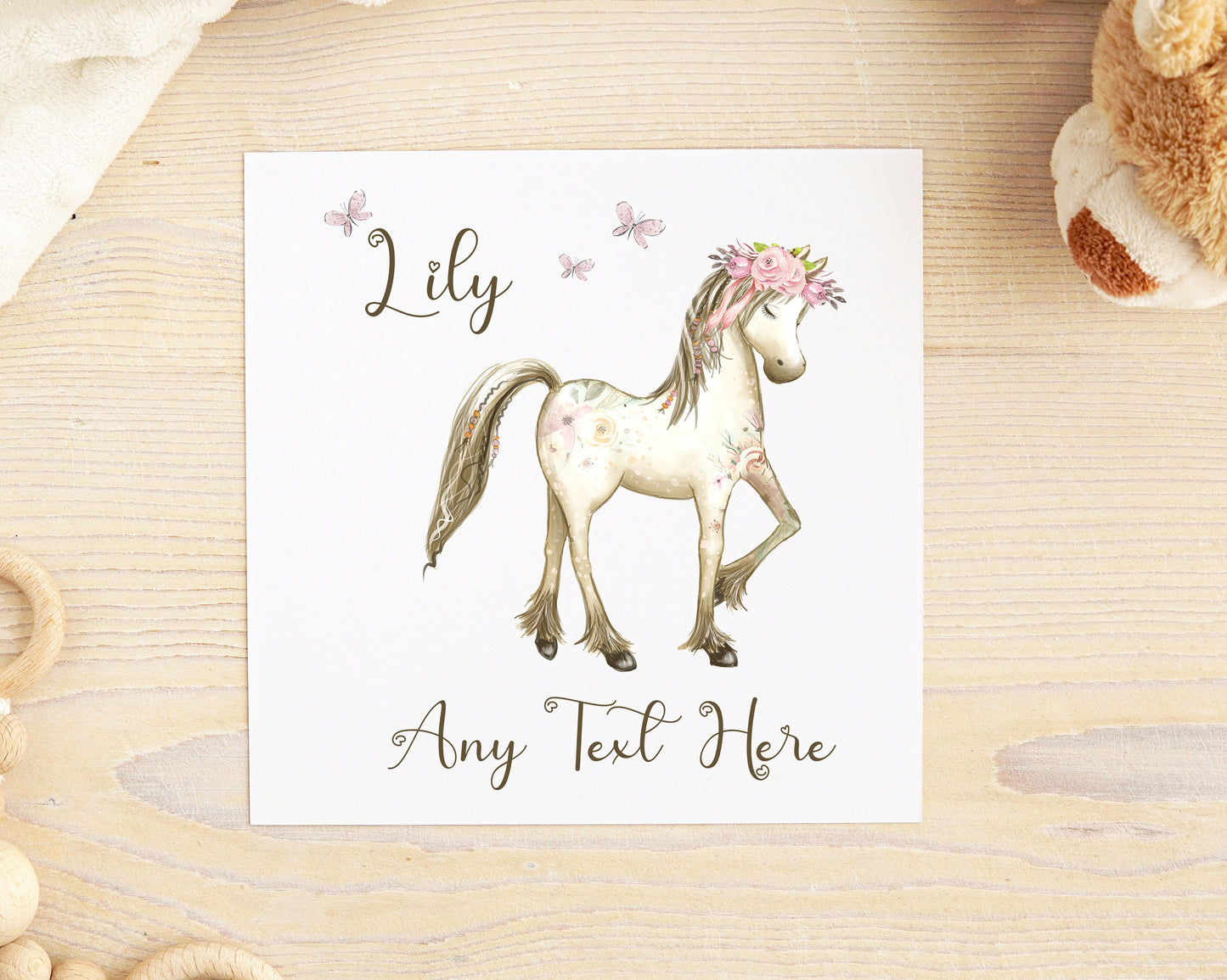 Personalised Horse Pony Card