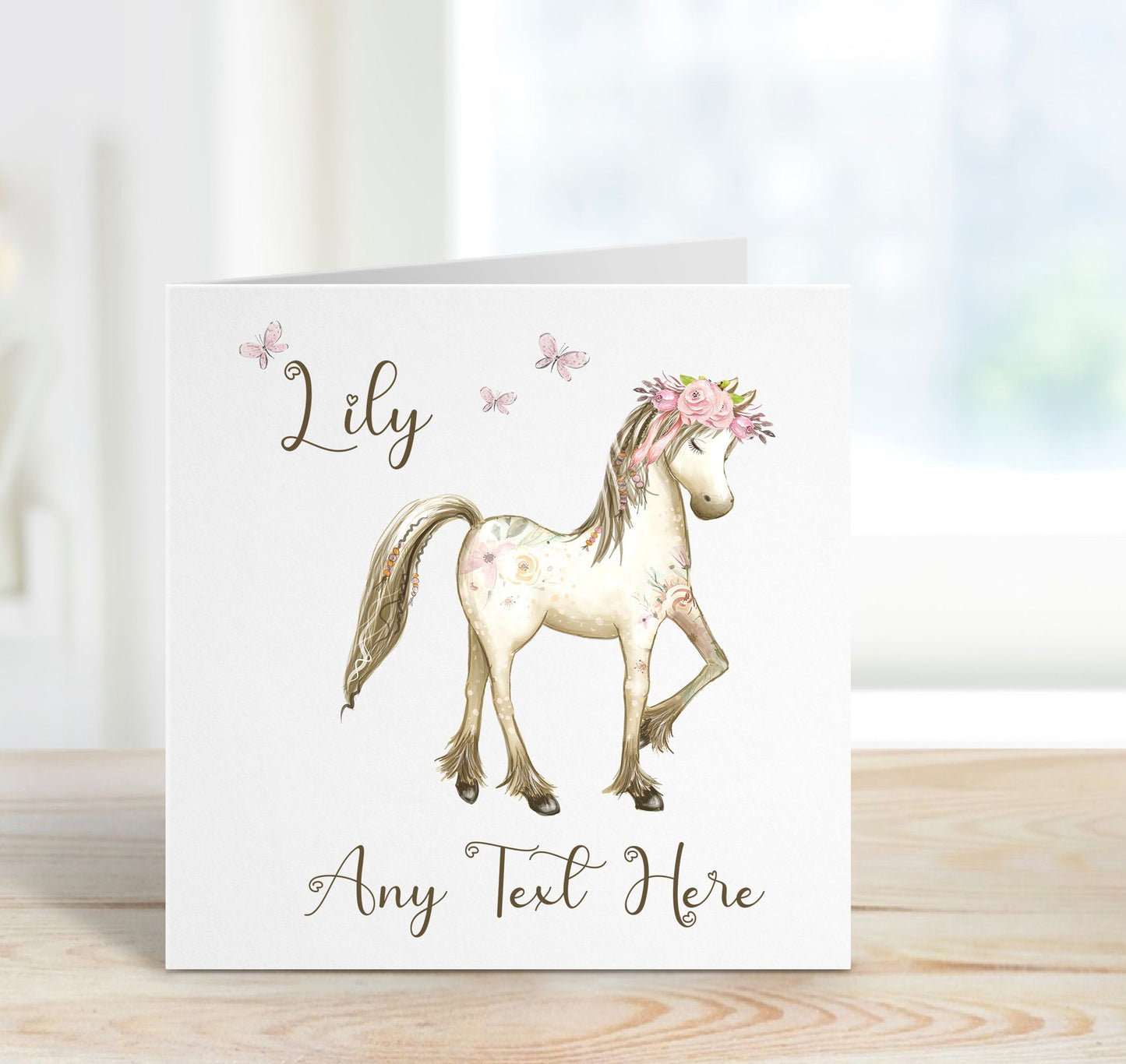 Personalised Horse Pony Card