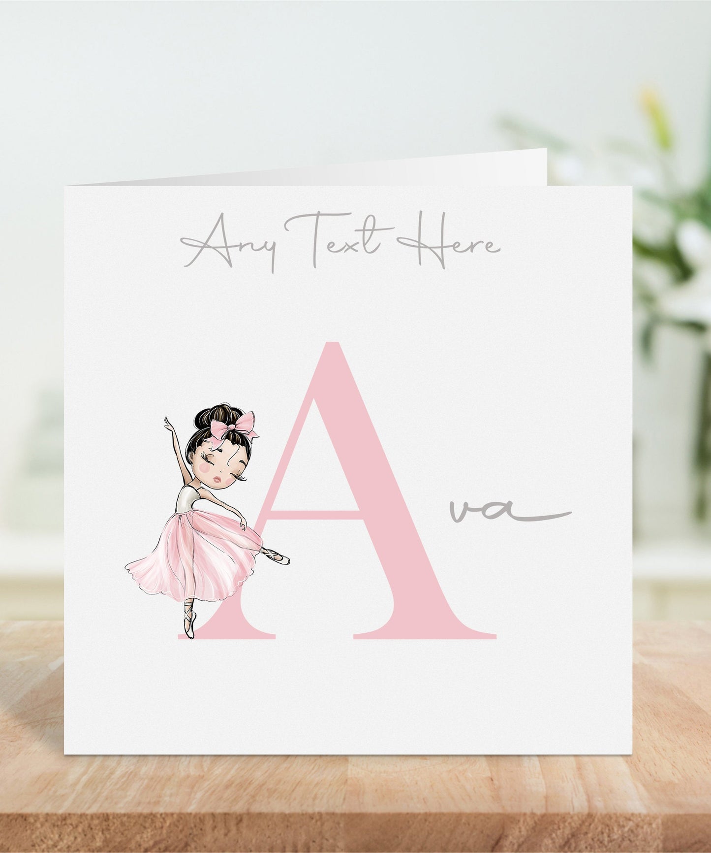 Personalised Ballerina Ballet Card