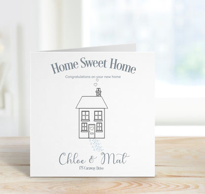 Personalised New Home Card