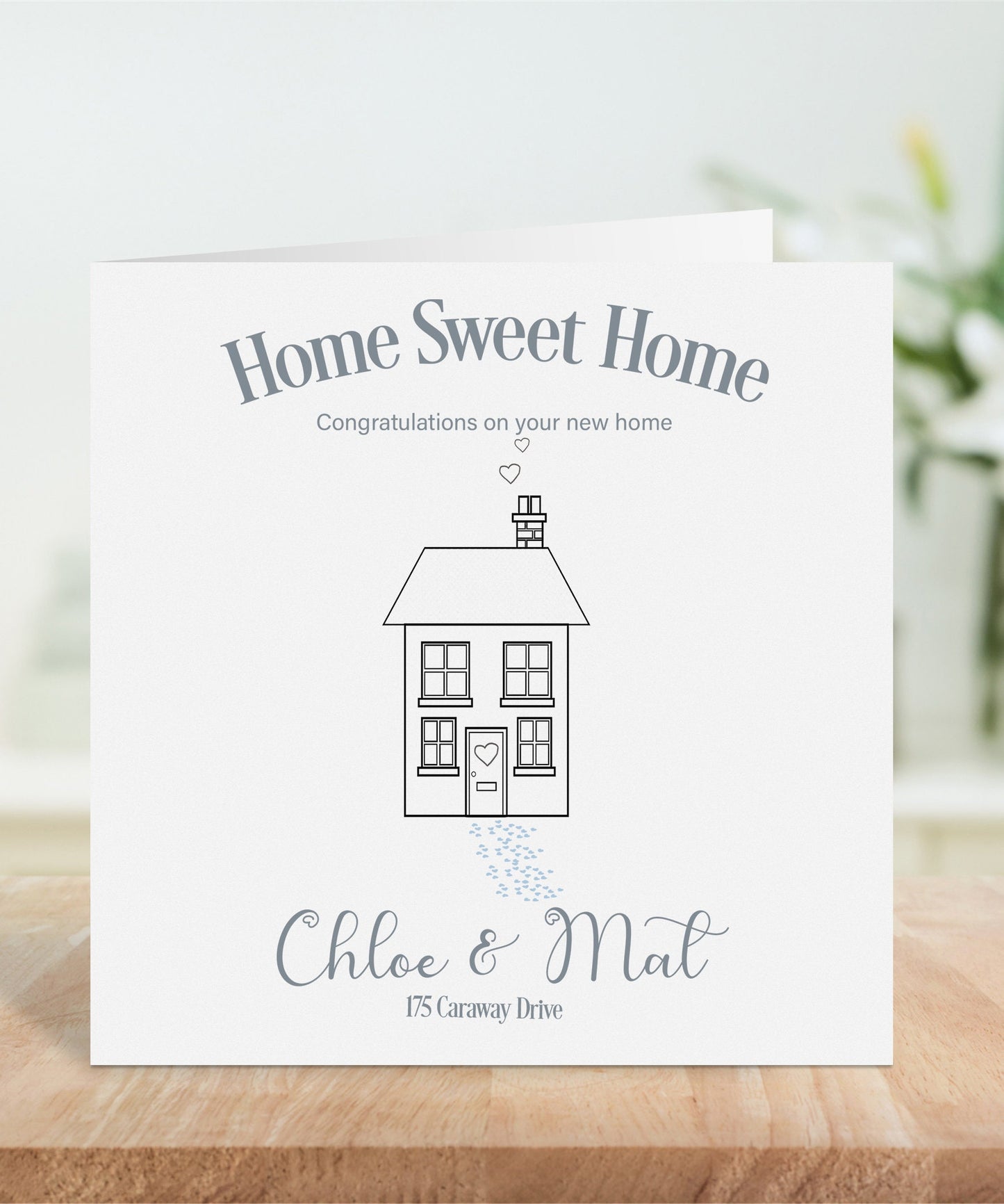 Personalised New Home Card