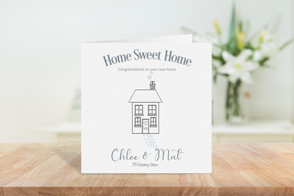 Personalised New Home Card