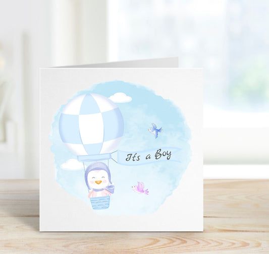 Personalised It's A Boy Baby Card