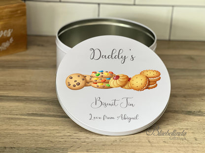 Personalised Biscuit Tin Love From Cake Tin