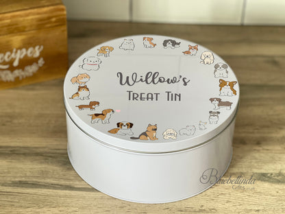 Personalised Dog Treat Tin