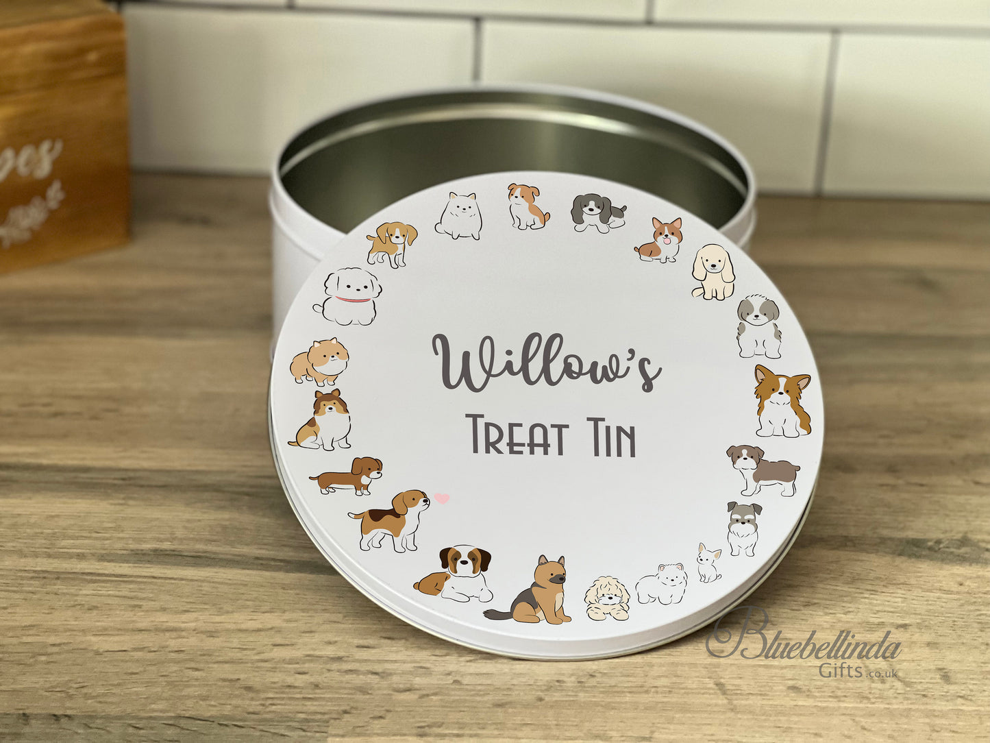 Personalised Dog Treat Tin