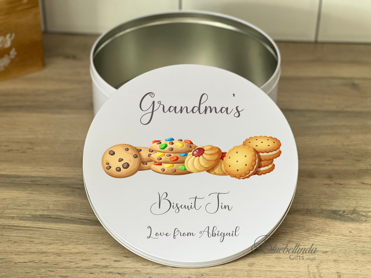 Personalised Biscuit Tin Love From Cake Tin