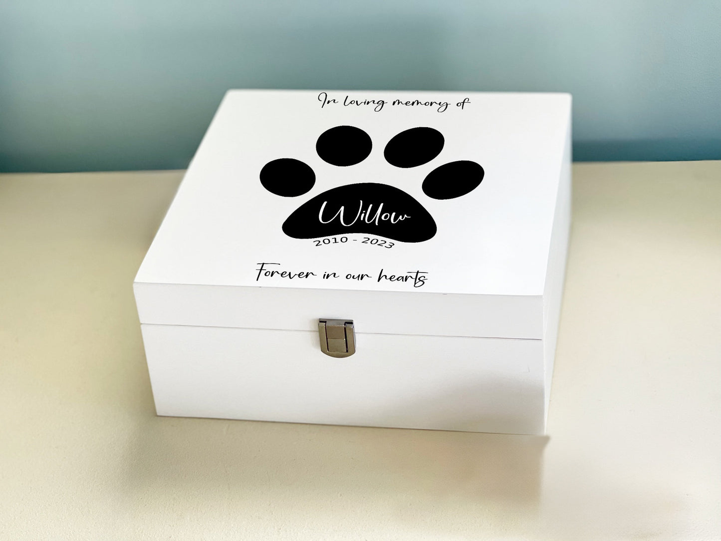 Personalised Paw Dog Memory Box