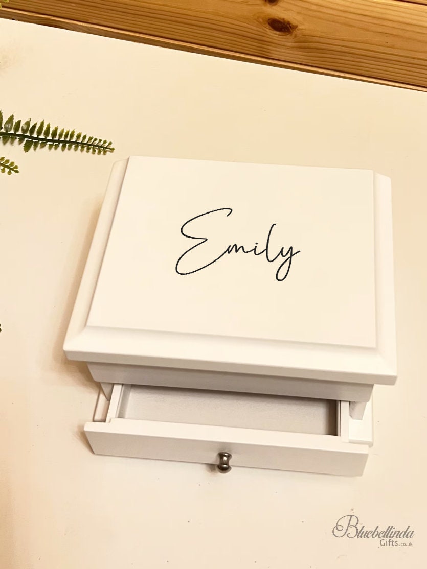 Personalised Simple Elegant Jewellery Box