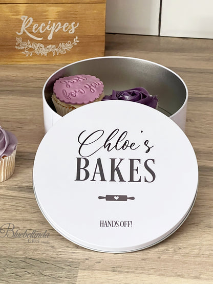 Personalised Elegant Cake Tin