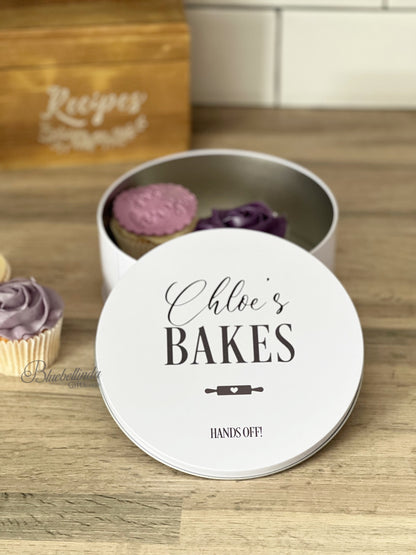 Personalised Elegant Cake Tin