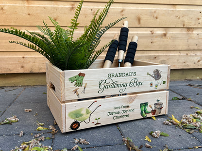 Personalised Gardening Crate