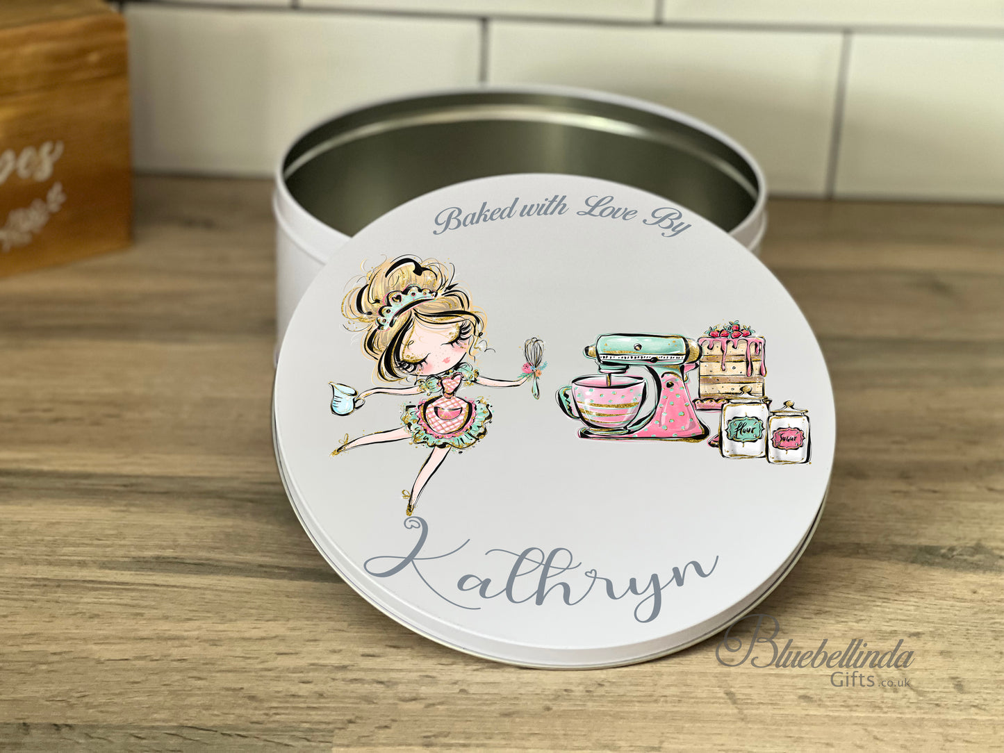 Personalised Dancing Girl Cake Tin