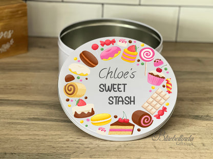 Personalised Sweet Stash Treat Tin