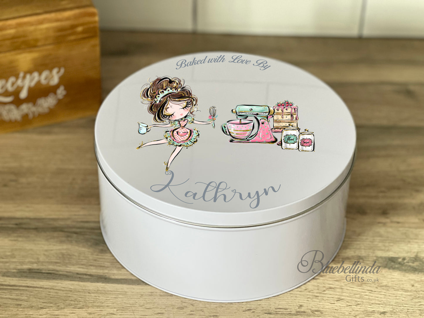 Personalised Dancing Girl Cake Tin