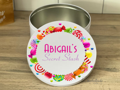 Personalised Sweets Treat Tin